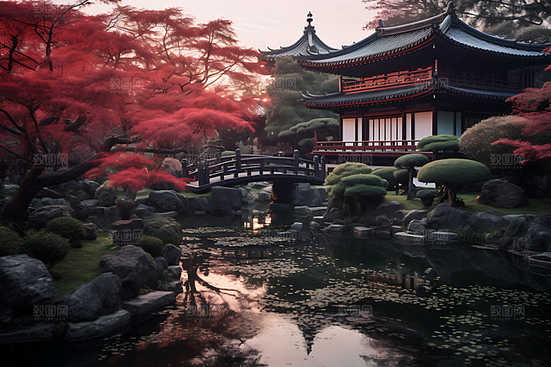 苏州园林水榭旅游摄影图