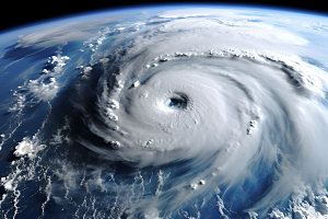 龙卷风飓风风暴摄影图