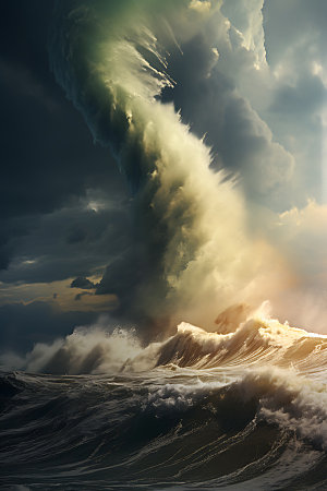 龙卷风高清自然灾害摄影图