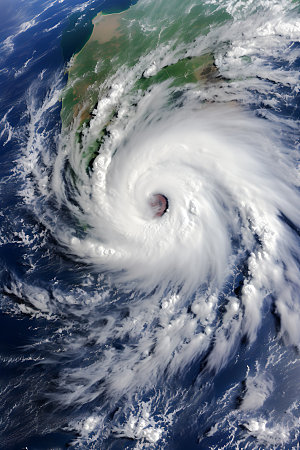 龙卷风风暴飓风摄影图