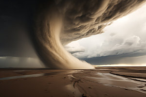龙卷风高清热带气旋摄影图
