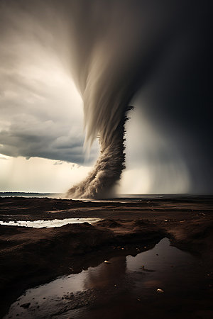 龙卷风飓风自然灾害摄影图