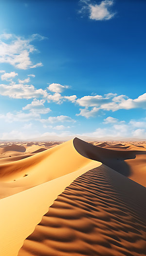 腾格里沙漠西北高清摄影图