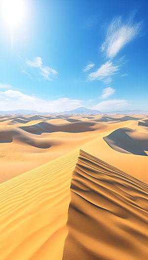 腾格里沙漠旅游内蒙摄影图