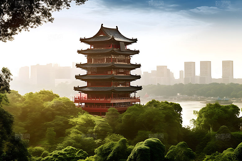滕王阁高清景区摄影图