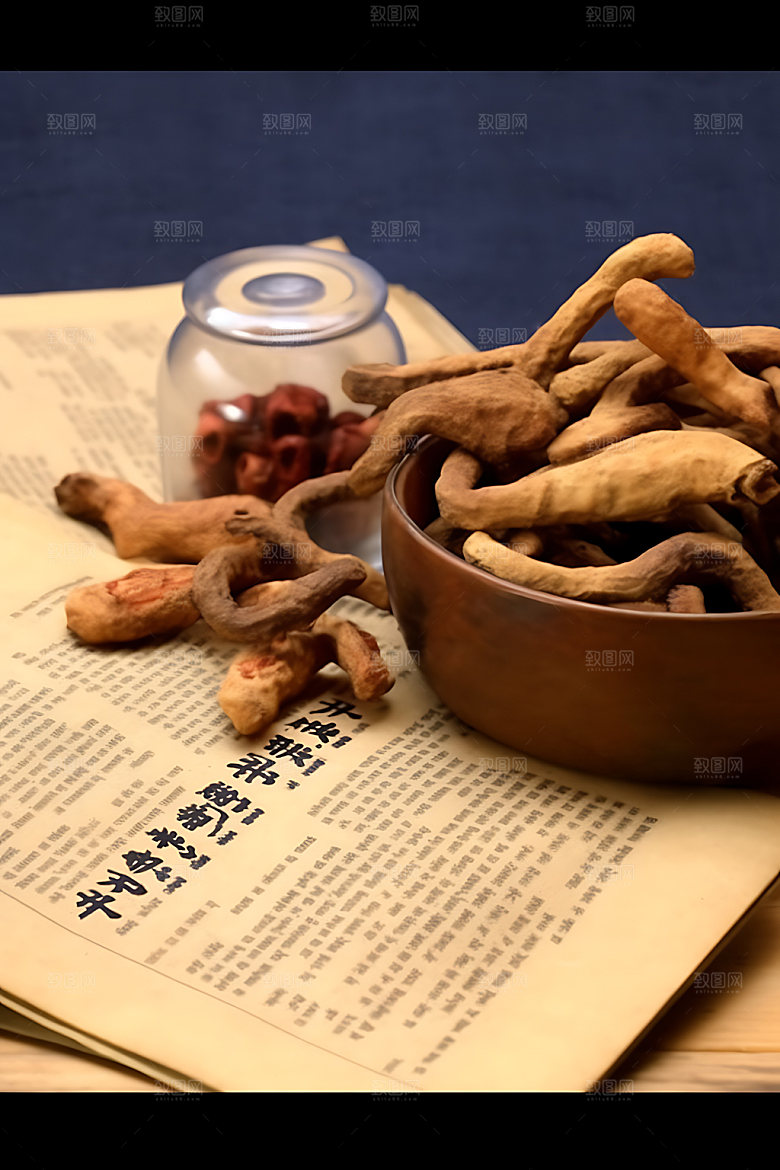 天麻自然中医摄影图