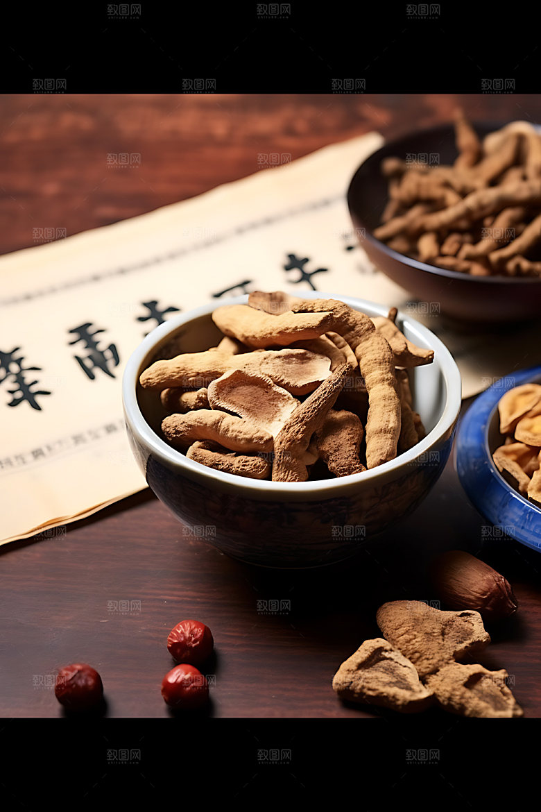 天麻植物生态摄影图