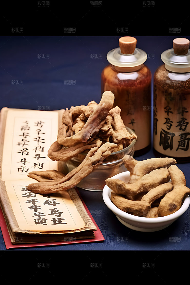天麻植物医学摄影图