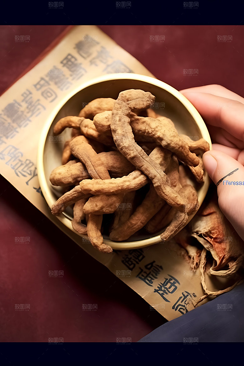 天麻中药中医摄影图
