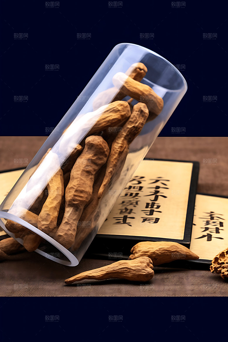 天麻中医医学摄影图