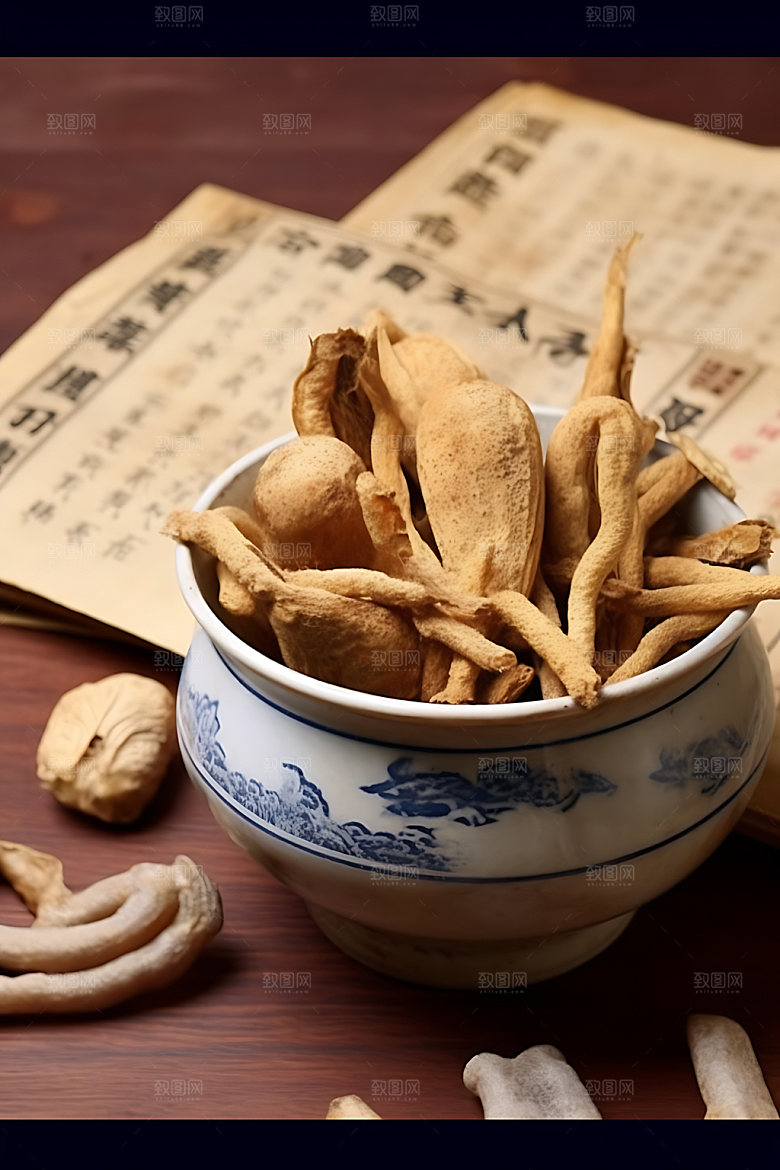 天麻中药高清摄影图