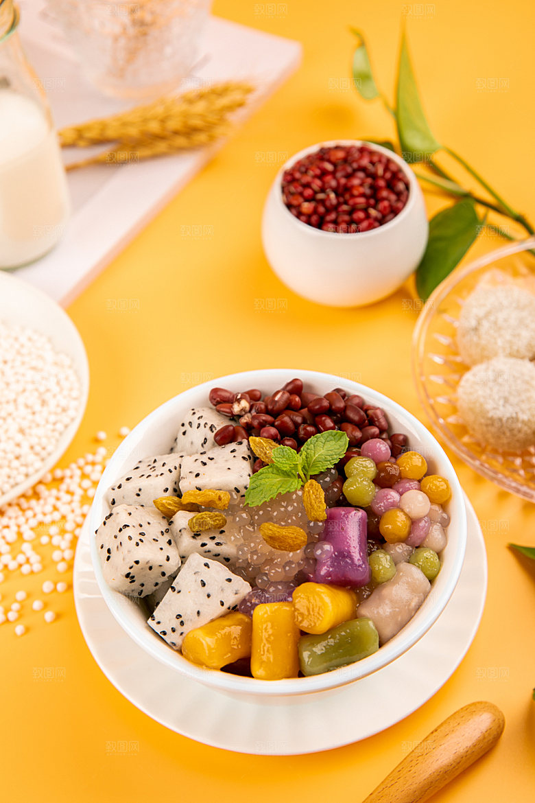中式甜品美味美食摄影图
