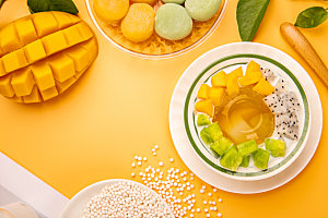 中式甜品甜食美味摄影图