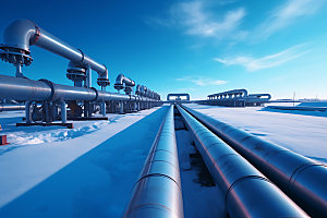 天然气管道工业设备摄影图
