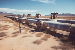 天然气管道工业管线摄影图