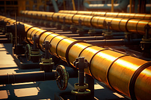 天然气管道工业管线摄影图