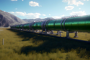 天然气管道管线燃气运输摄影图
