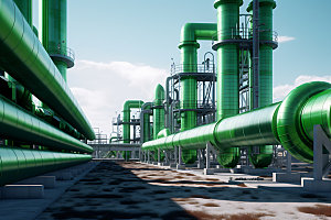 天然气管道工业燃气运输摄影图