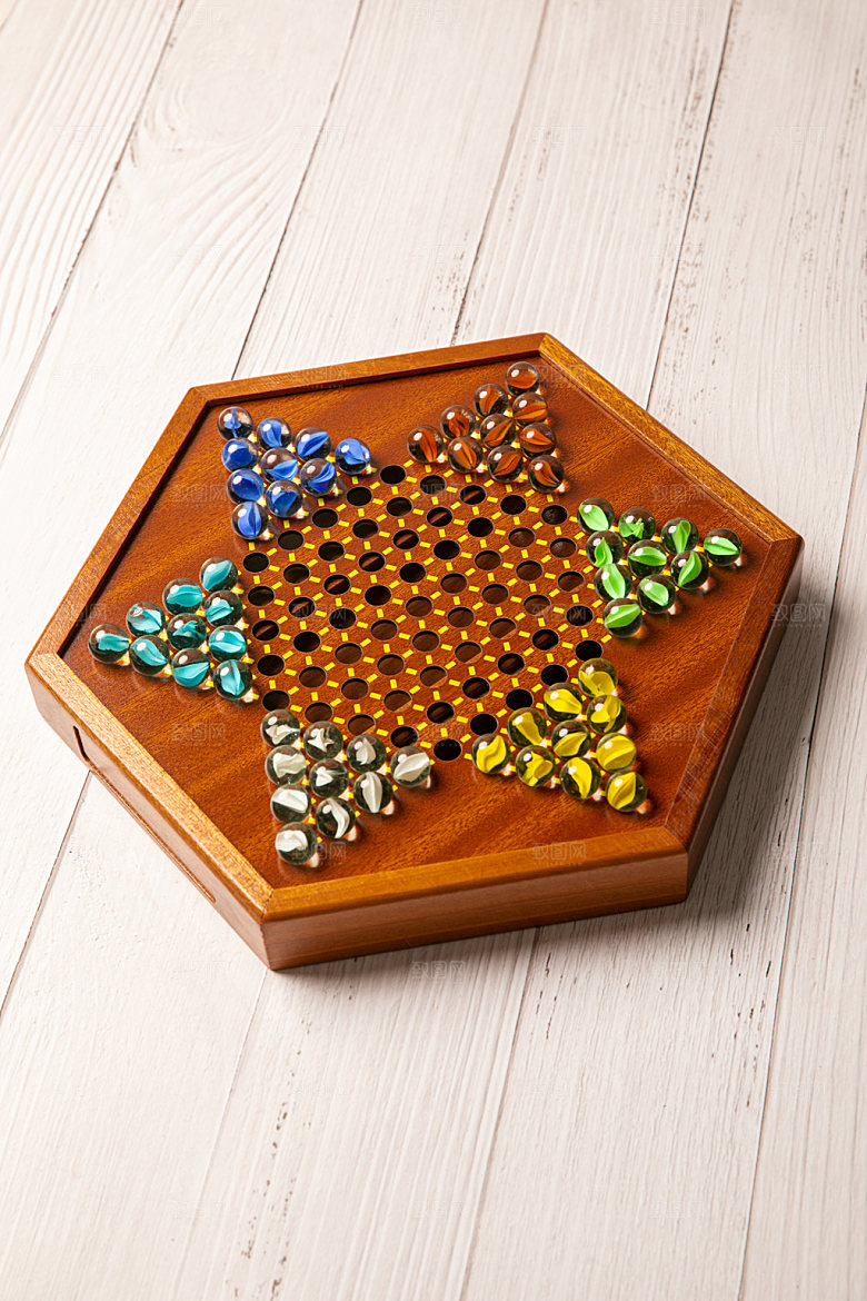 跳棋棋牌高清摄影图