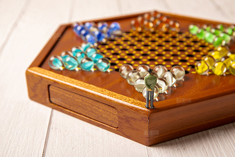 跳棋棋牌休闲娱乐摄影图