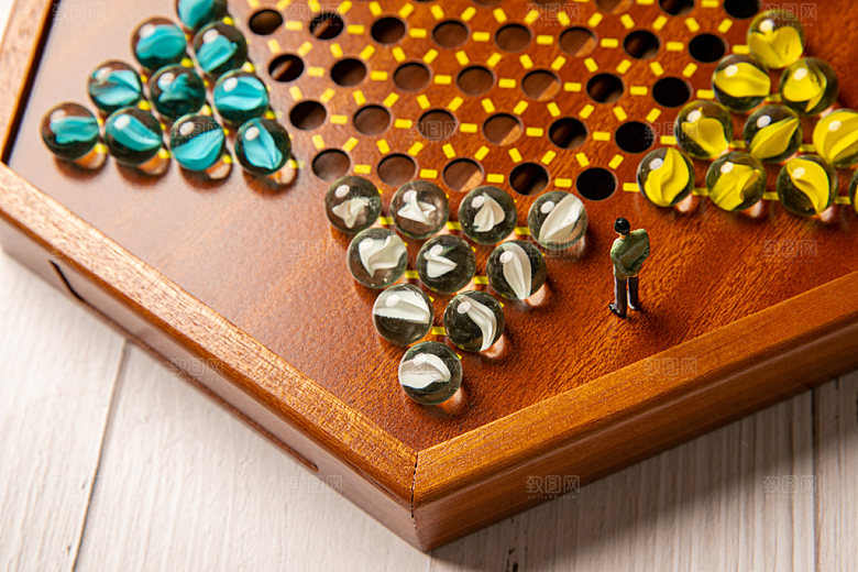 跳棋棋牌休闲娱乐摄影图