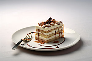 提拉米苏芝士蛋糕烘焙摄影图