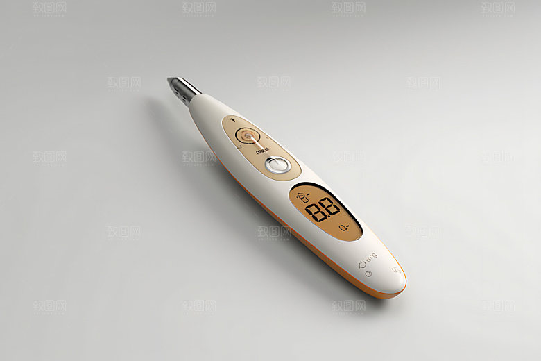 体温计3D温度计效果图