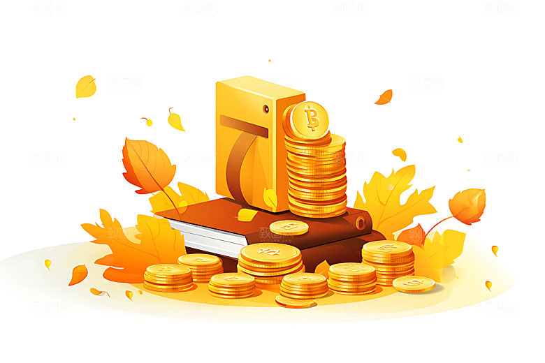 投资理财基金金融插画