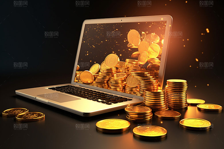 投资理财股市金融插画