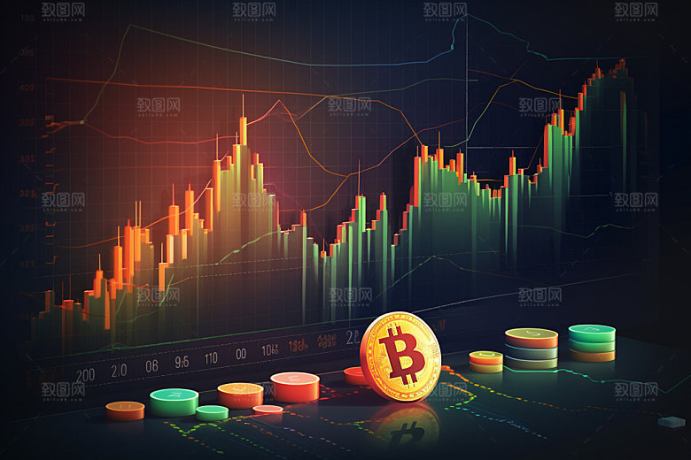 投资理财大盘行情股市插画