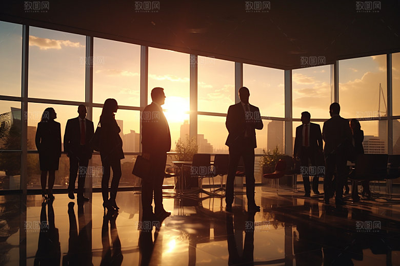 团队合作群策群力企业文化摄影图