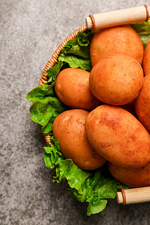 土豆蔬菜高清摄影图