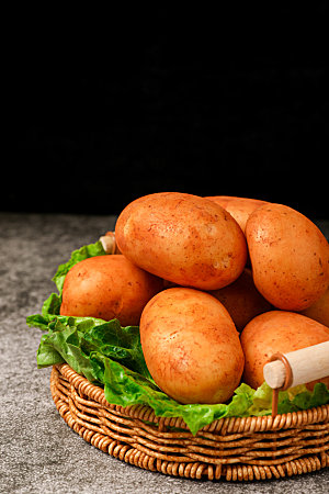 土豆蔬菜马铃薯摄影图