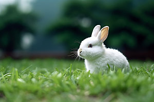 兔子宠物可爱摄影图