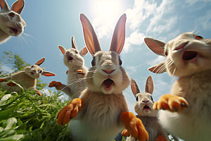 兔子高清宠物摄影图