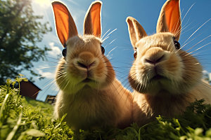 兔子自然生物摄影图