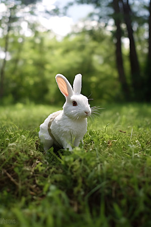 兔子高清可爱摄影图