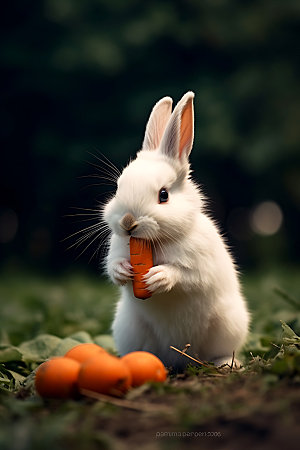 兔子哺乳动物可爱摄影图