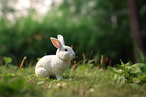 兔子哺乳动物高清摄影图
