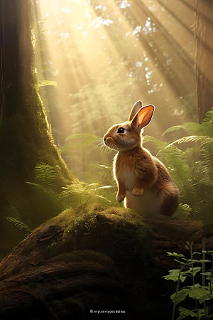 兔子哺乳动物宠物摄影图