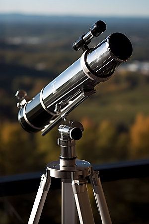 望远镜远眺远见摄影图