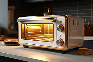 微波炉加热厨房用品模型