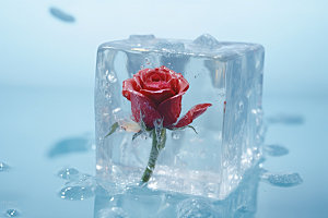 冰玫瑰高清冷艳素材