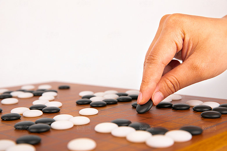 围棋高清对弈摄影图