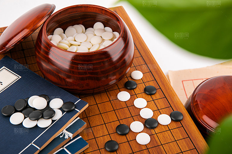 围棋五子棋棋牌摄影图