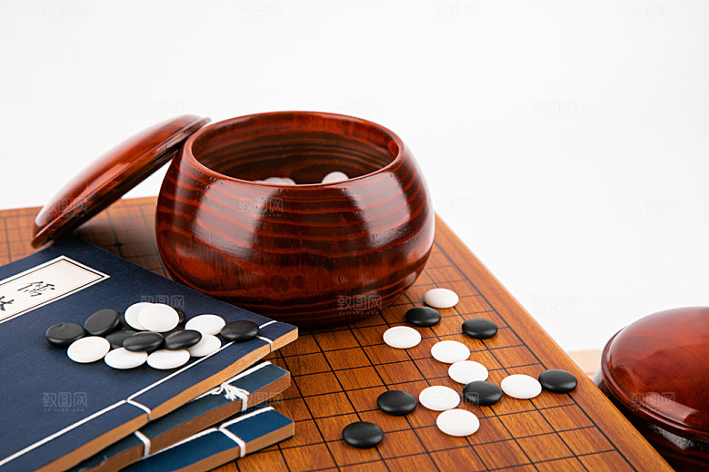 围棋五子棋对弈摄影图