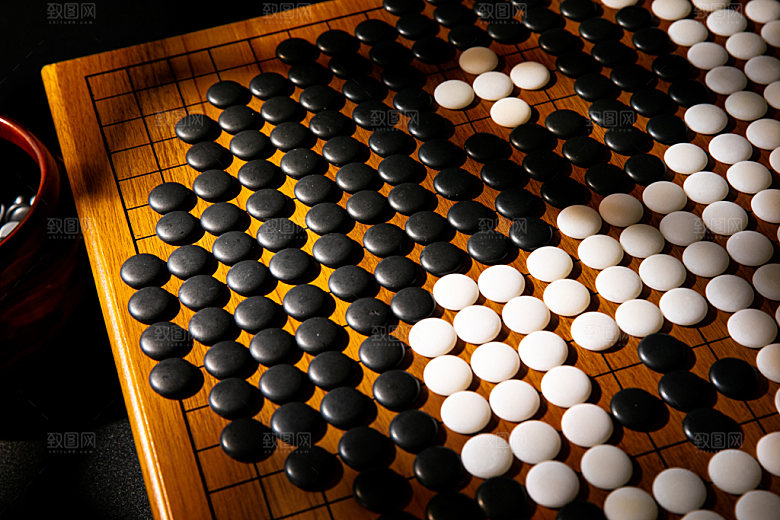围棋棋牌五子棋摄影图