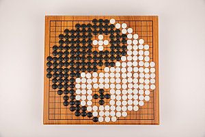 围棋下棋对弈摄影图