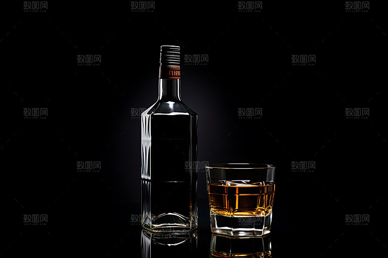 威士忌洋酒酒类摄影图