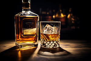 威士忌产品高清摄影图